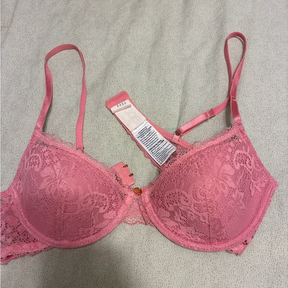 Cotton On Lace Underwire Bra in Pink